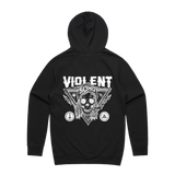 Blazin' Skull Hoodie (Black)