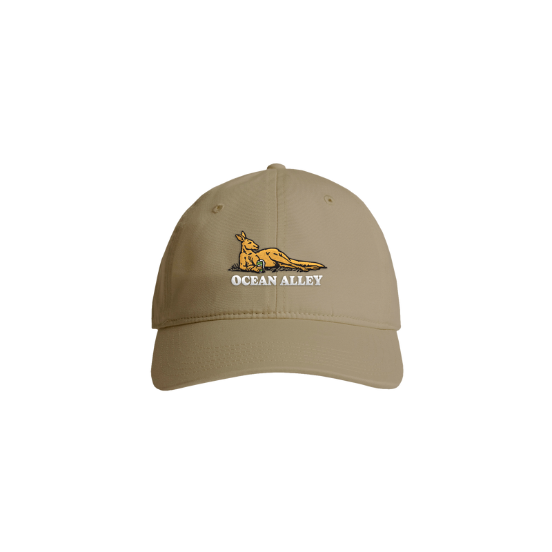Embroidered Roo Dad Cap (Tan)