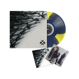 CURE 12” Vinyl (Dark Blue & Transparent Yellow Triple Button) + Signed Flip Card