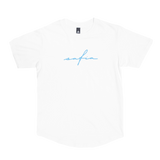 Blue Script Tee (White)