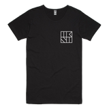 TKST Pocket Logo Scoop Neck Tee (Black)