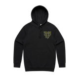 Camo Blazin Skull Hood (Black)