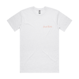 Sucker For Sunsets Pink Logo Tee (White Marle)