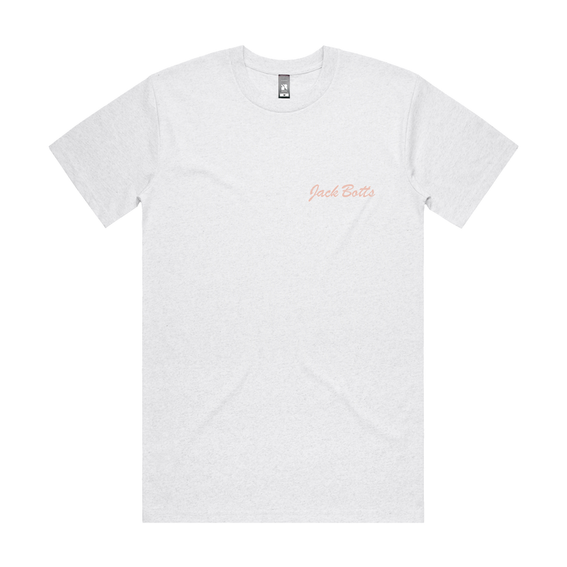 Sucker For Sunsets Pink Logo Tee (White Marle)