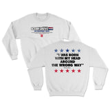 Wrong Way Crew Neck (White)