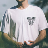 Blazin' Skull Tee (White) (406188679)