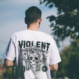 Blazin' Skull Tee (White) (406188679)