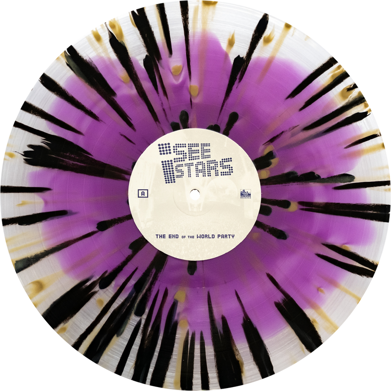 End Of The World Party 12" Vinyl (Purple in Ultra Clear with Black & Gold Heavy Splatter)