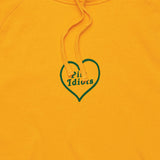 Embroidered Heart Hoodie (Yellow)