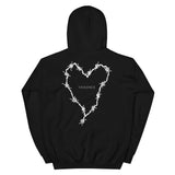 Barbed Wire Heart Hoodie (Black)
