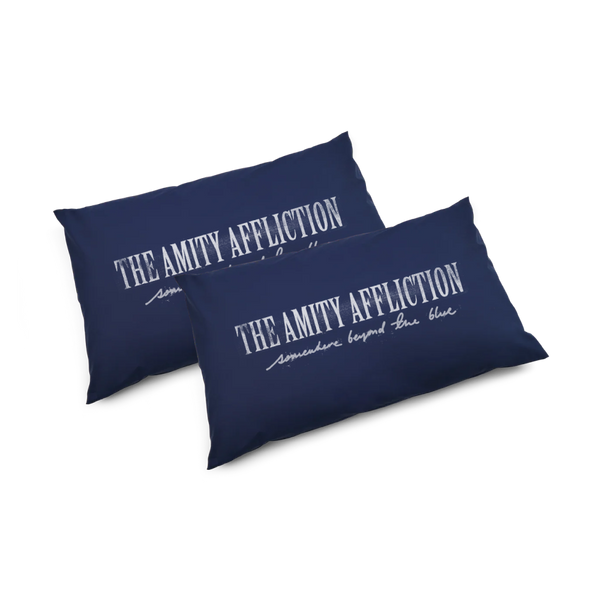 Somewhere Beyond the Blue pillow cases (Navy) Set of 2