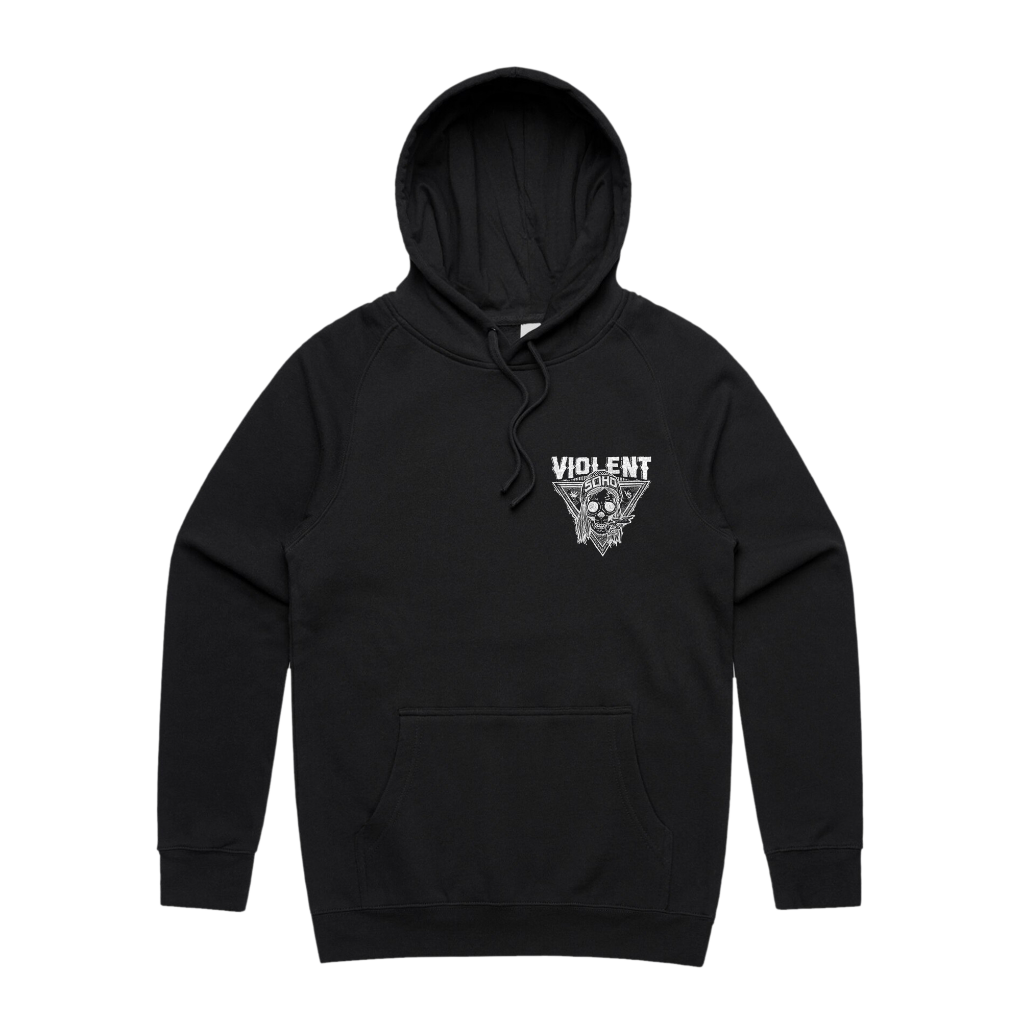 Violent Soho - Blazin' Skull Hoodie - Black – 24Hundred