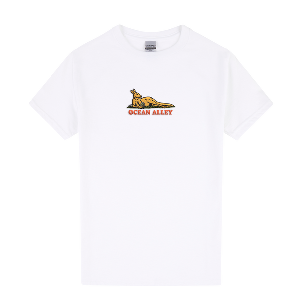 Embroidered Roo Tee (White)