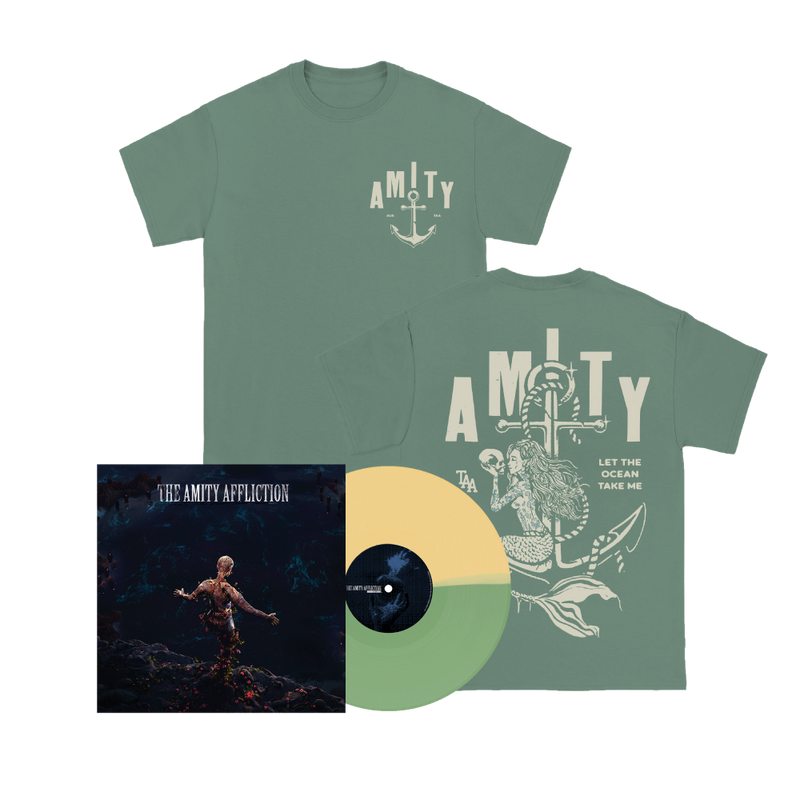 Let the Ocean Take Me 12" Vinyl (Half Green/Half Gold) (Redux) Apparel Merch Bundle