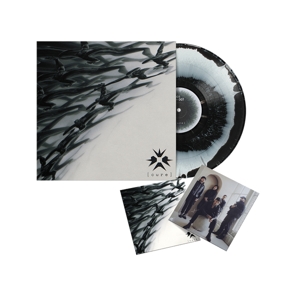 Cure 12” Vinyl (Black & White Smash) + Digital Download + Signed Flip Card