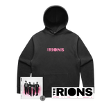 Embroidered Logo Black Hoodie, Sticker + Digital Download Pre-Order