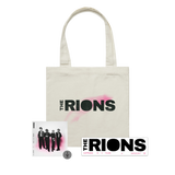 Happiness EP Cream Tote Bag, Sticker + Digital Download