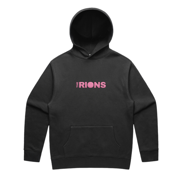 Embroidered Logo Black Hoodie