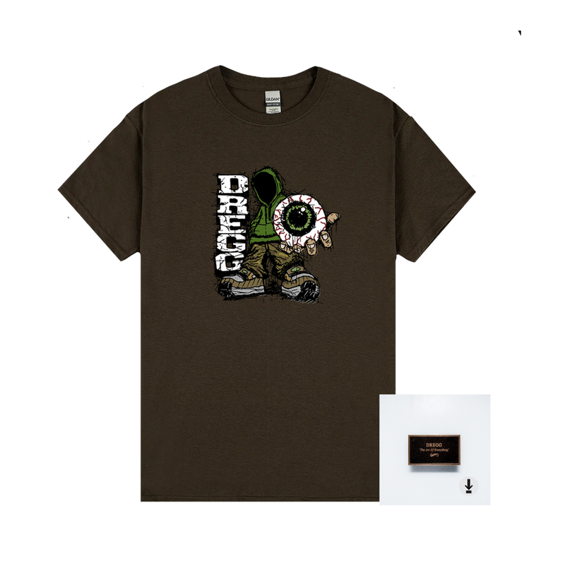 Hoodie Guy Tee (Brown) & Digital Download