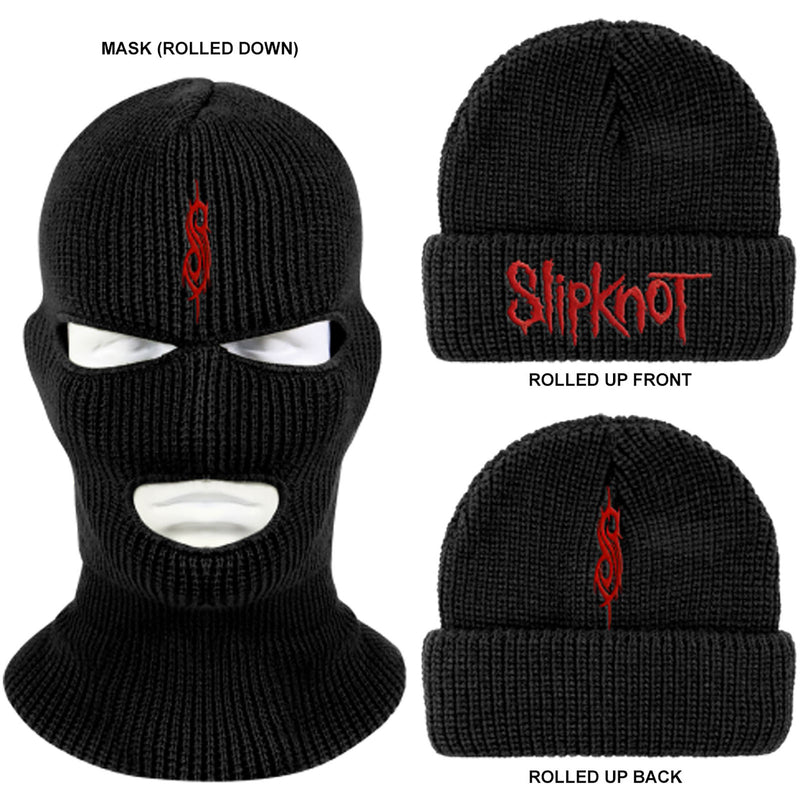 Slipknot Logo Beanie Mask (Black)