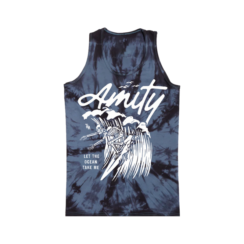 Surfin Skelly Sleeveless Tank Tye Dye