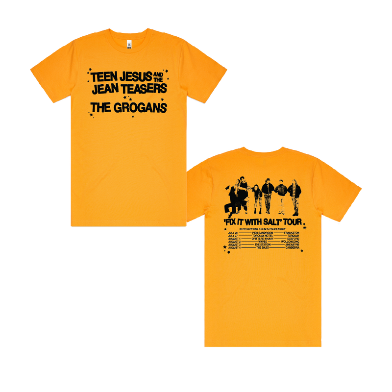 TJJT & The Grogans Tour Tee Gold