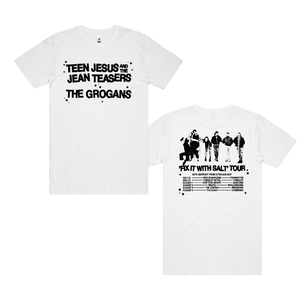 The Grogans & TJJT Tour Tee White