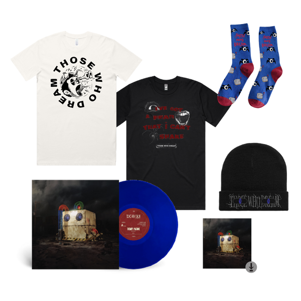 Those Who Dream / Fear T-Shirt, Popping Eyes T-Shirt, Digital Download, Socks, Beanie & Vinyl Bundle ***PRE-ORDER***