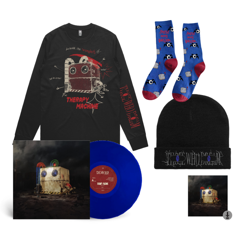 Those Who Dream / Therapy Machine Long Sleeve, Digital Download, Socks, Beanie & Vinyl Bundle ***PRE-ORDER***