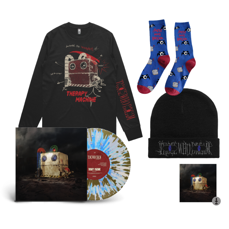 Those Who Dream / Therapy Machine Long Sleeve, Digital Download, Socks, Beanie & Vinyl Bundle ***PRE-ORDER***