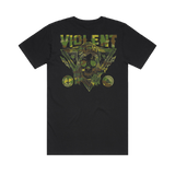 WACO 10th Anniversary LP (Red/Clear Splatter) & Camo Blazin' Skull T-Shirt (Black) PREORDER