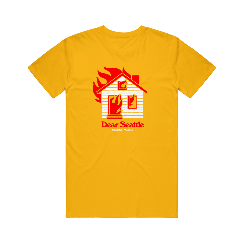 Burning House Tee (Yellow/Gold)