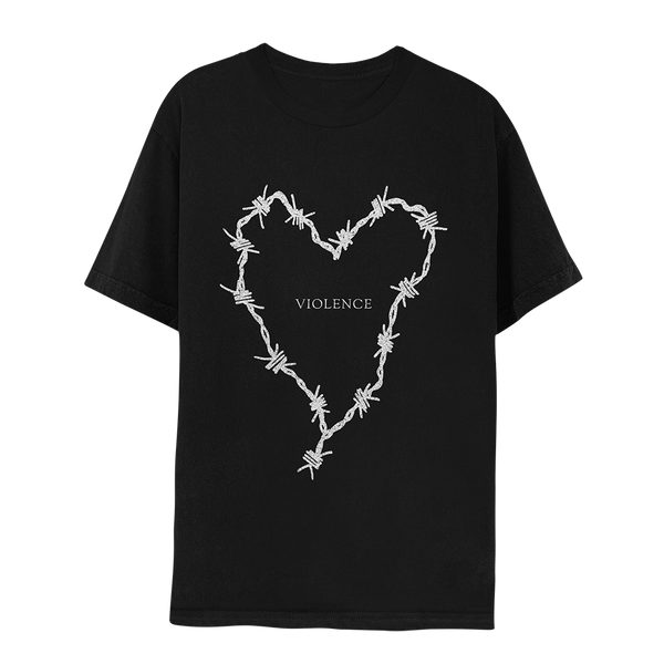 Barbed Wire Heart Tee (Black)