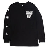 Blazin' Skull Long Sleeve (Black) PREORDER