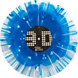 3D 12" Vinyl (Bluejay in Ultra Clear with Bluejay & White Heavy Splatter)