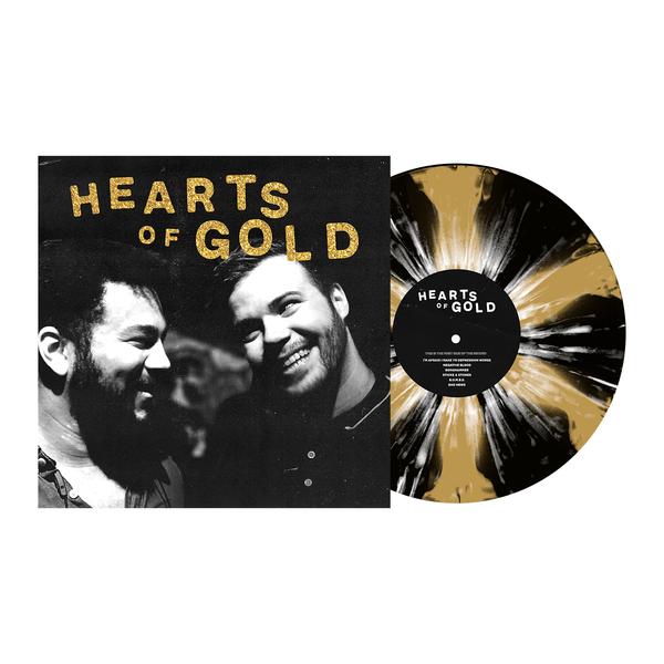 Hearts of Gold 12" Vinyl (Black & Gold Pinwheel w/ White Splatter)