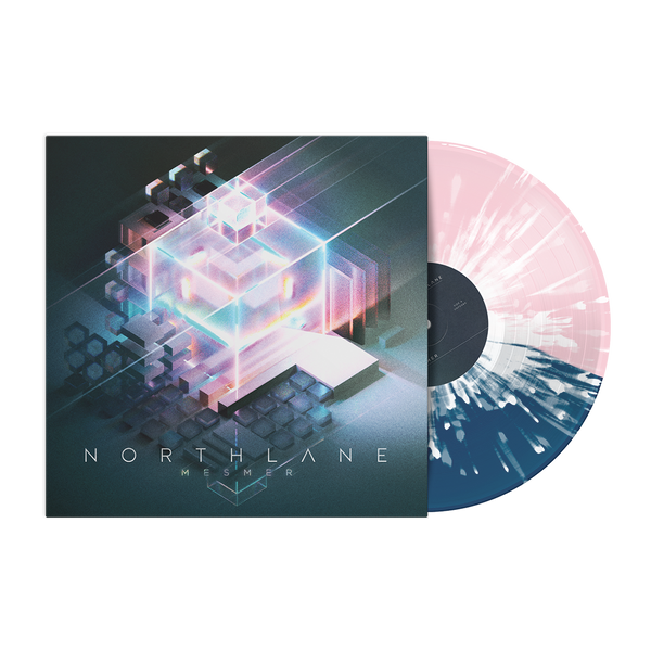 Mesmer 12" Vinyl (Half Pink/Half Translucent Blue with White Splatter)