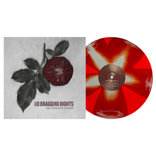 The Concrete Flower 12" Vinyl (Red & Grey Pinwheel)