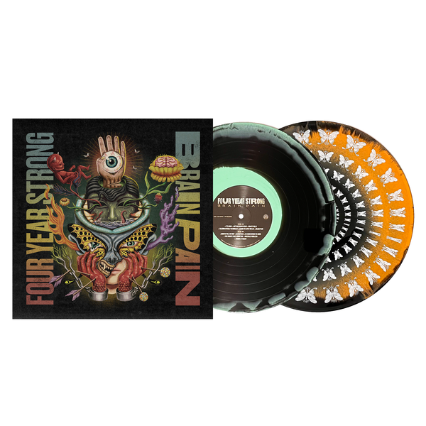 Brain Pain Deluxe 2LP Vinyl (Mint Green & Black, Halloween Orange & Black)