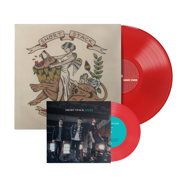 Maybe There's No Heaven 12" Vinyl (Translucent Red) + Live4 7" Vinyl (Recycled Red)