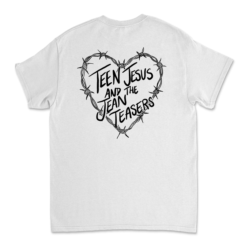 Barbed Wire Heart Tee (White)