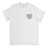 Barbed Wire Heart Tee (White)