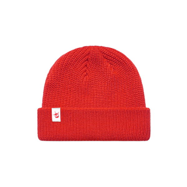 Drum Logo Cable Beanie (Red)
