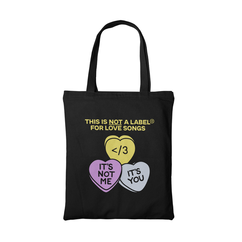 UNFD Candy Hearts Tote Bag (Black)