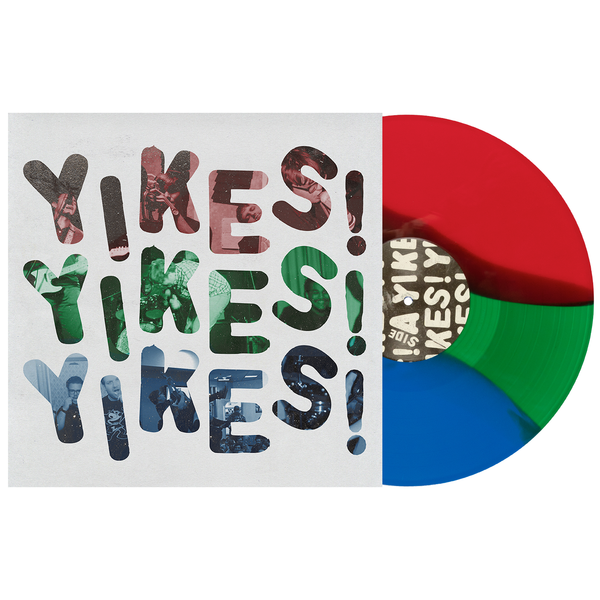 Yikes 12" Vinyl (Red/Green/Blue Tri-Colour Stripe)