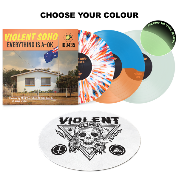 Everything Is A-OK Vinyl + Blazin' Skull Slipmat