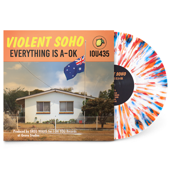 Everything Is A-OK 12" Vinyl (White w/ Red, Blue and Orange Splatter)