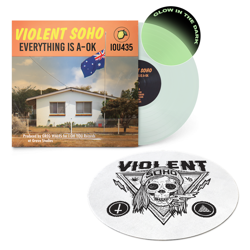 Everything Is A-OK Vinyl + Blazin' Skull Slipmat