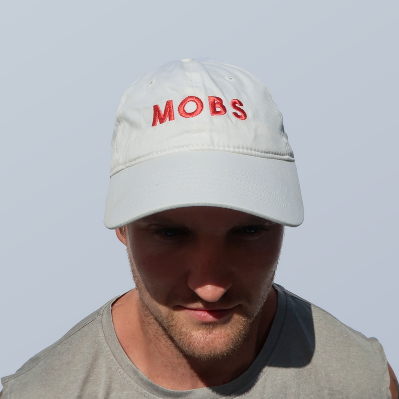 MOBS Logo Dad Hat (White)